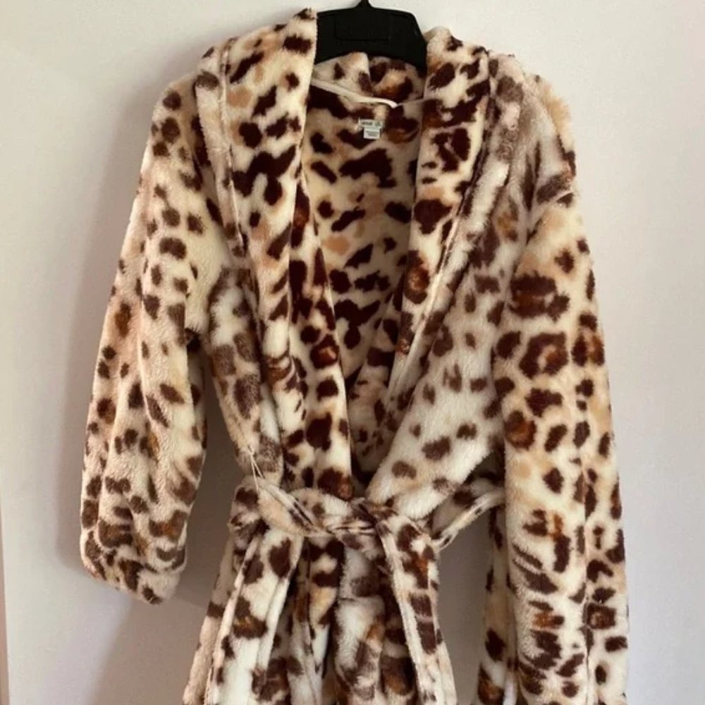 Aerie Leopard Bathrobe, Size L/XL